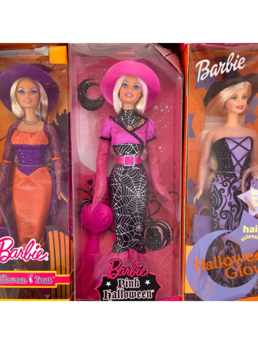 New Barbie Halloween Doll Lot Enchanted Glow Fashion Spell Pink Witch NRFB - Picture 11 of 16